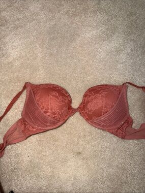 Victoria's Secret Lace Push-Up Bra in Rust